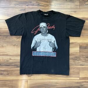 Eminem‎ Slim Shady Middle Finger Tshirt black size large vtg
